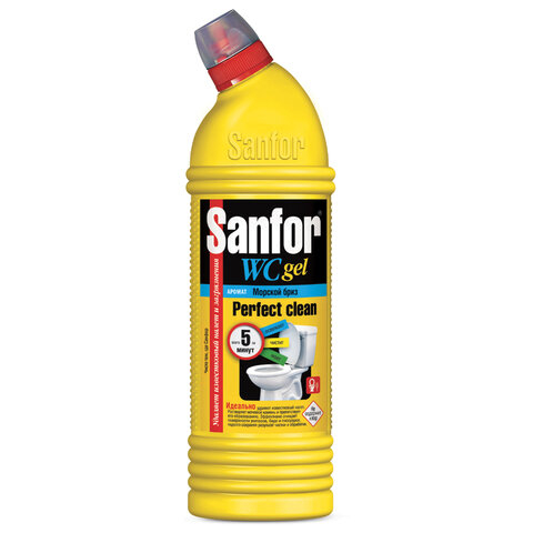 Средство для уборки туалета 750 г, SANFOR WC gel (Санфор гель) 