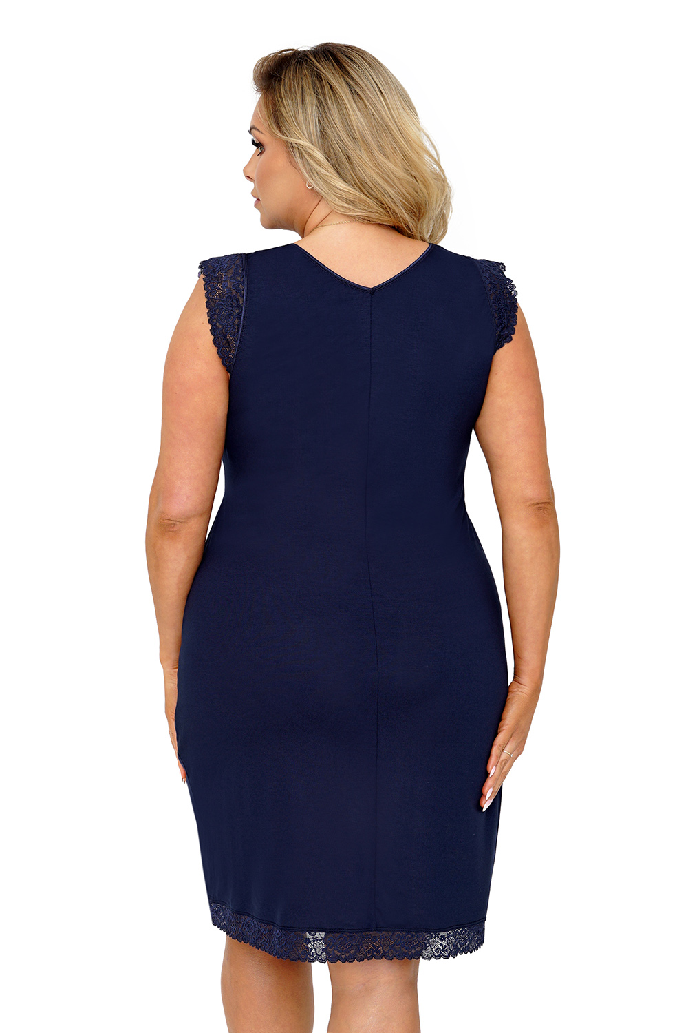 Vera plus nightdress Dark Blue Don_Vera plus nightdress Dark Blue Темно-синий Donna