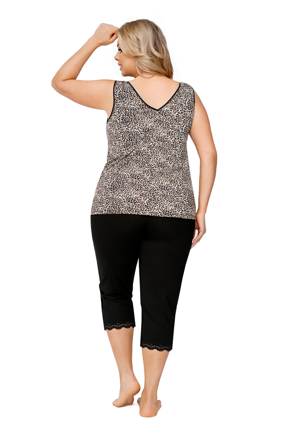 Omena plus pyjamas Don_Omena plus pyjamas Леопард Donna