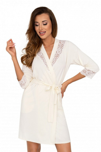 Miriam dressing gown Ecru Don_Miriam dressing gown Ecru