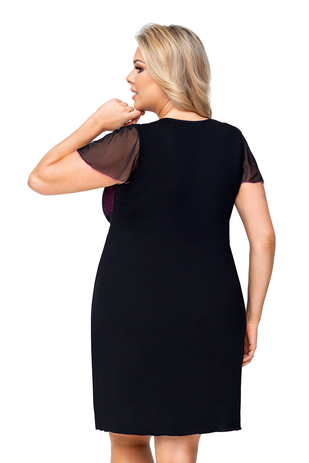 Zoya plus nightdress Black Don_Zoya plus nightdress Black Черный Donna