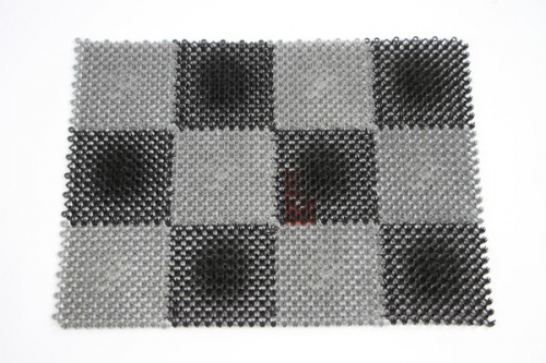 Коврик Травка 42*56 см, Vortex черно-серый (23005)