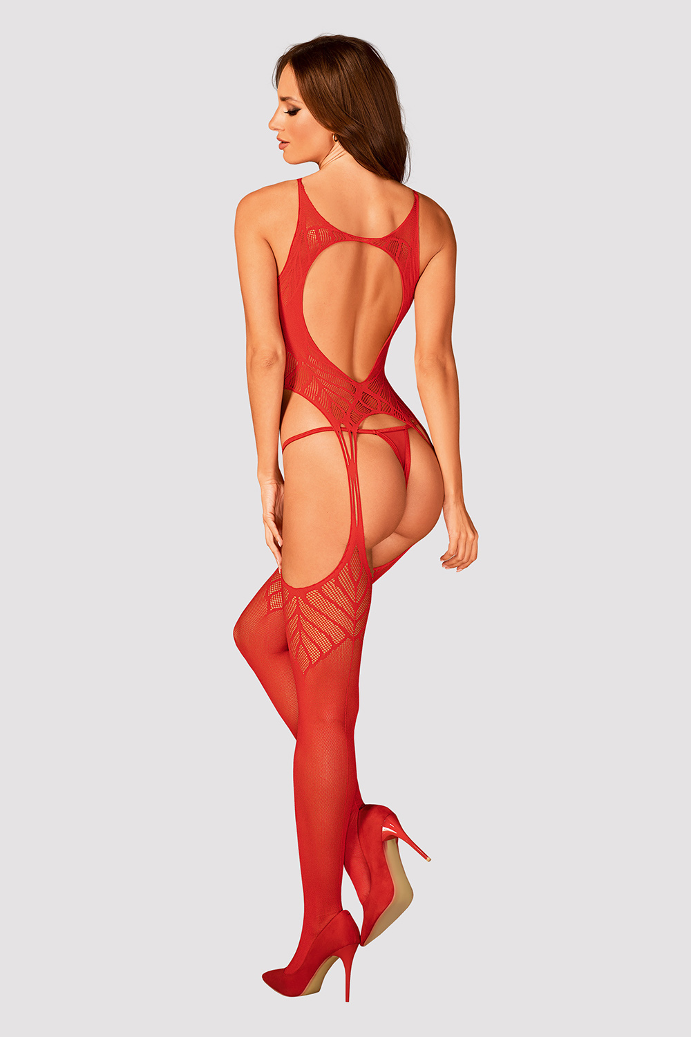 N 122 bodystocking Obs_N 122 bodystocking Красный Obsessive