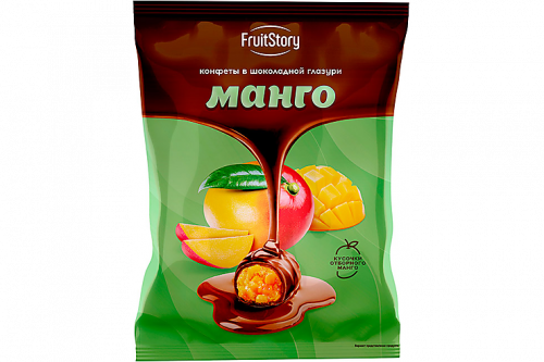 «FruitStory», конфеты в шоколадной глазури «Манго» (упаковка 0,5 кг)