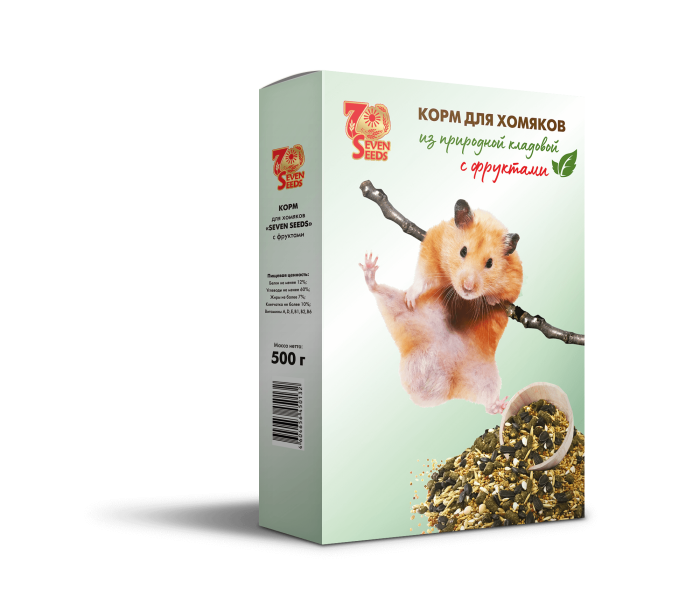 Seven Seeds Корм для хомяков с орехам 500 г.
