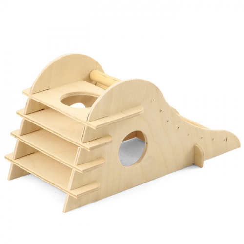Triol Домик-горка для мелких животных деревянный, 210*105*105 мм.