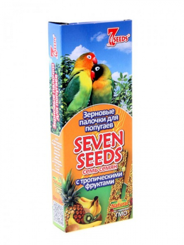 Seven Seeds палочки для попугаев с тропическими фруктами, (36 шт)