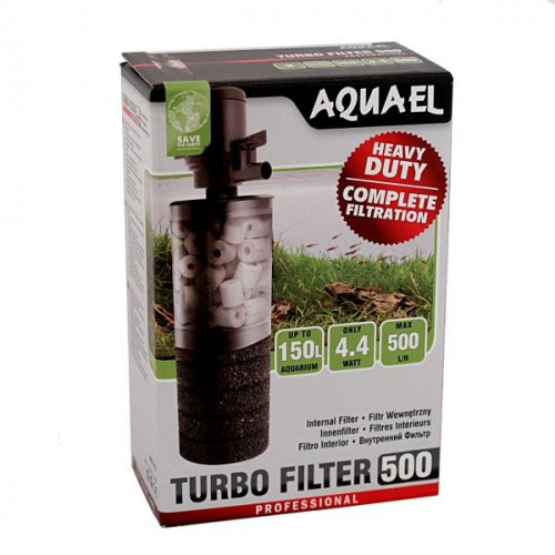 AQUAEL Turbo Filter Фильтр внутренний 500 для очистки воды в аквариумах до 150 литров