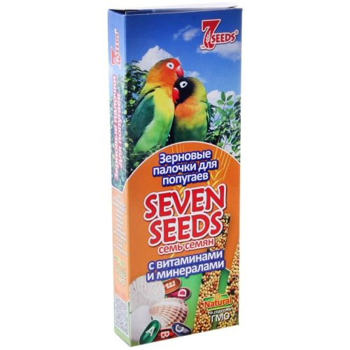 Seven Seeds палочки для попугаев с витаминами и минералами, (36 шт)
