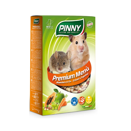 PINNY Premium Menu Полноценный корм для хомяков и мышей с фруктами 700 г.