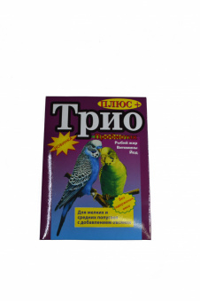 Россия Корм для попугаев Трио Люкс 400 г. Бирюзовый