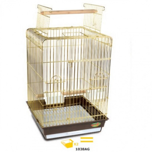 Triol Клетка для птиц 47,5*47,5*86 см., золото 1038 АG