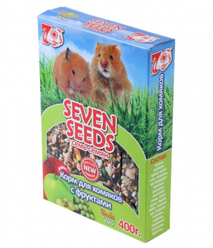 Seven Seeds Корм для хомяков с фруктами 500 г.