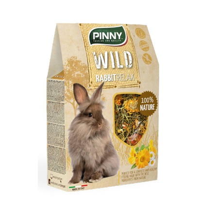 PINNY Wild Menu Полноценный натуральный корм для кроликов с одуванчиком, календулой и ромашкой 600 г.