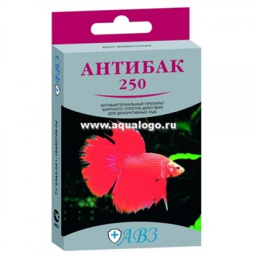 Агроветзащита Антибак 250 для рыб 6т.   Антибиотик         АВЗ
