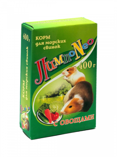 ЛимпоNEO корм для морских свинок с овощами, 400 г.