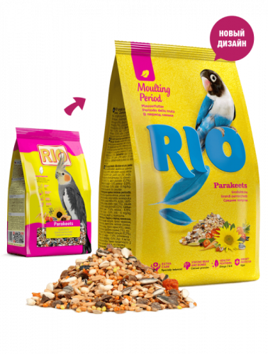Rio для средних попугаев в период линьки 1 кг.