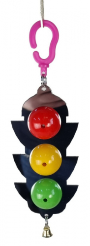Данко-Зоо Игрушка для попугаев на зеркале с колокольчиком 