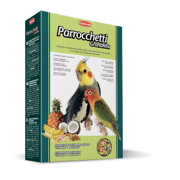 Padovan GrandMix Parrocchetti корм для средних попугаев