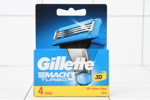 Кассеты Gillette MACH3 Turbo 4шт