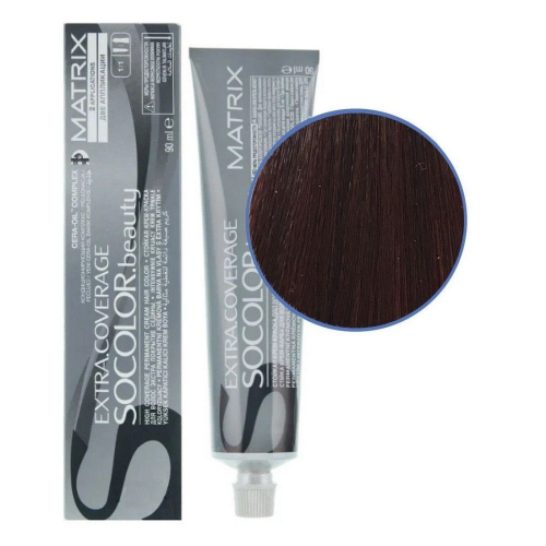 Matrix Крем-краска для седых волос / Socolor beauty 506M, темный блондин мокка, 90 мл