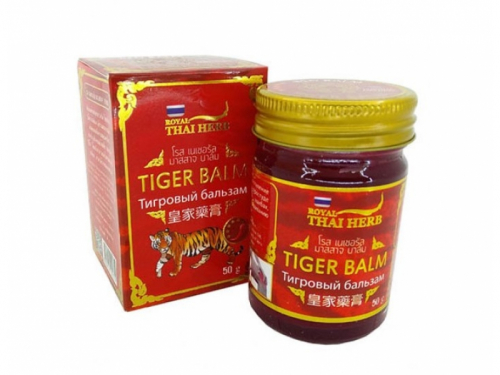 НОВИНКА! Royal Thai Herb Tiger Balm тайский красный тигровый бальзам 50 г