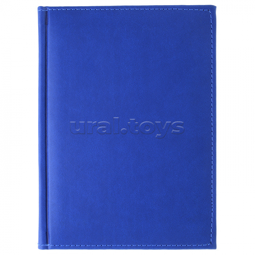 Ежедневник недатированный, синий, формат А5, 320 с., обложка кожзам, блок офсет