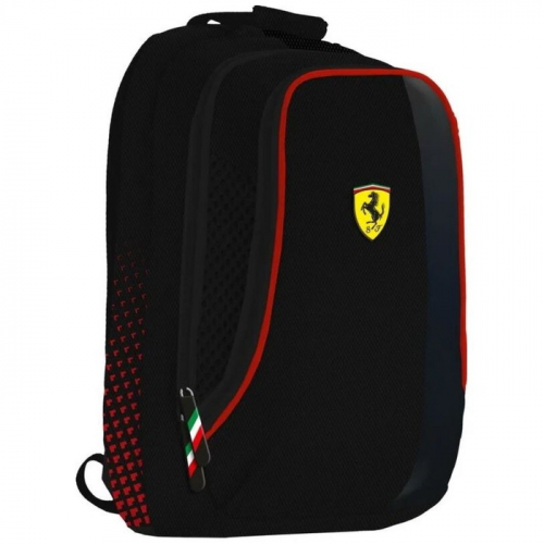 Рюкзак молодежный 40 х 29,5 х 13 см, Ferrari, с отделинием для ноутбука, вставка из светоотражающей ткани с радужным эффектом