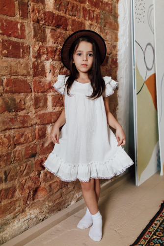 Платье для девочки ЭЛЬФА М23-3 белый