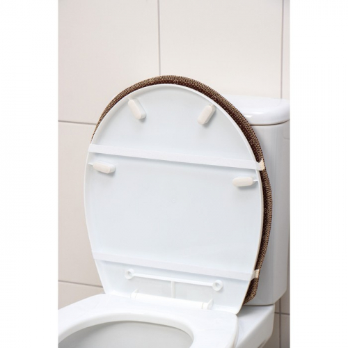 Набор ковриков для ванной и туалета Доляна «Ракушки», 3 шт: 38×46, 40×45, 45×75 см