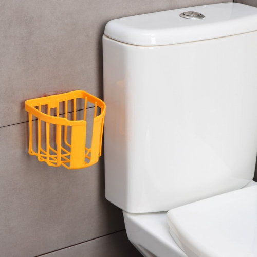 Держатель для туалетной бумаги Доляна, 13,5×13×11 см, цвет МИКС