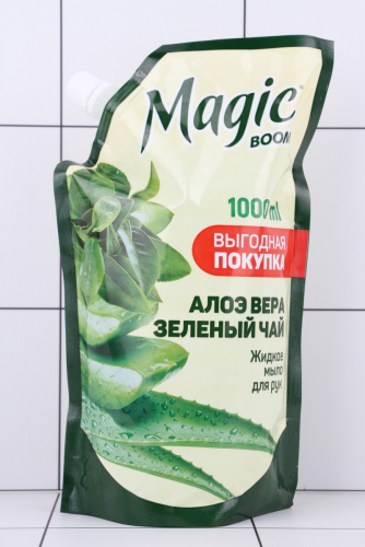 Magic Boom Жидкое мыло саше 1000мл Зел.чай /16шт