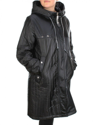 BM-01 BLACK Куртка демисезонная женская АЛИСА (100 гр. синтепон) размер 52