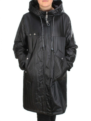 BM-01 BLACK Куртка демисезонная женская АЛИСА (100 гр. синтепон) размер 52