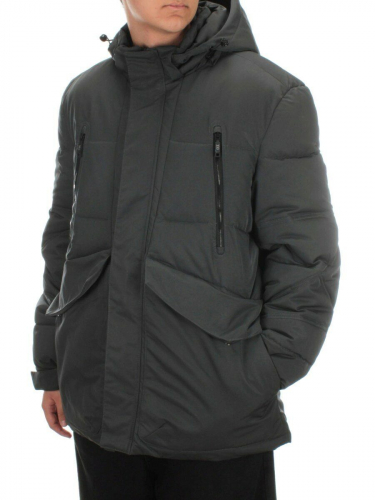 213 DARK GRAY Куртка мужская зимняя (250 гр. холлофайбер) размер 64 идет на 58 российский