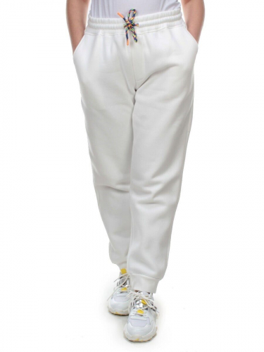 M047 WHITE Брюки спортивные женские на флисе (100% хлопок) 7986 размер M - 44/46 российский
