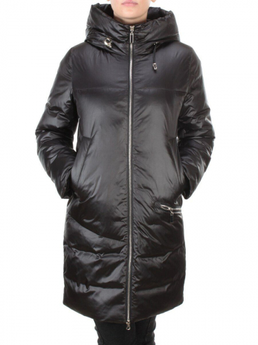 GWD21530P BLACK Пальто зимнее женское PURELIFE (200 гр .холлофайбер) размер 48идет на 48/50российский