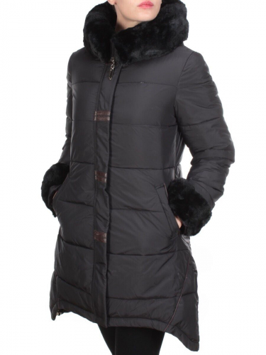 B15-888 BLACK Куртка зимняя женская KEMIRA (200 гр. холлофайбера) размер M - 44 российский