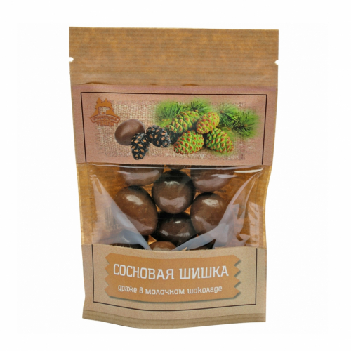 Драже «Сосновая шишка в молочном шоколаде» 80 г