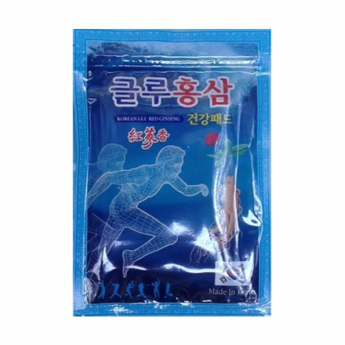 Лечебный пластырь с глюкозамином и красным женьшенем KOREAN GLU RED GINSENG GREENON 20шт