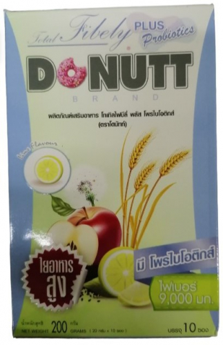 Клетчатка Donutt(10 пакетиков-1 коробка) - яблоко 10000