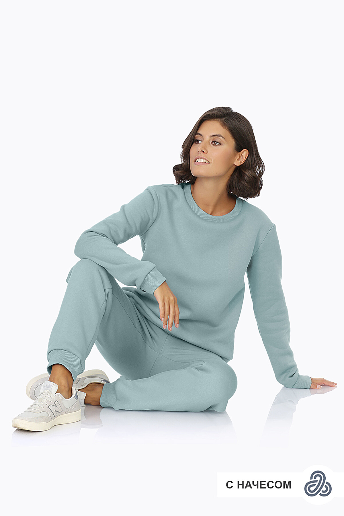 Костюм (Брюки+Свитшот) EZANNA #802249Снежная мята