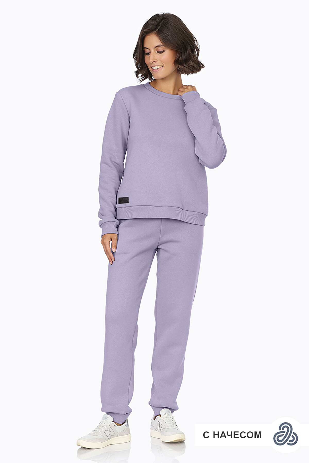 Костюм (Брюки+Свитшот) EZANNA #815129Пыльная сирень
