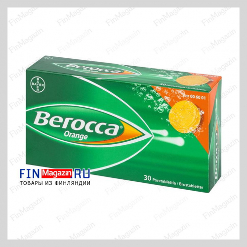 Шипучие таблетки В комплекса Berocca Orange Bayer 30 шт