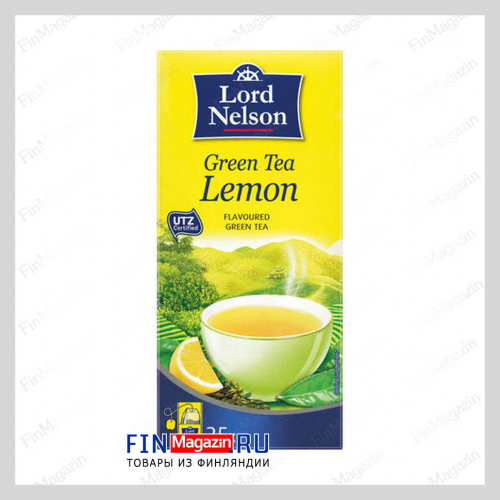 Чай Lord Nelson (зелёный с лимоном) 25 шт