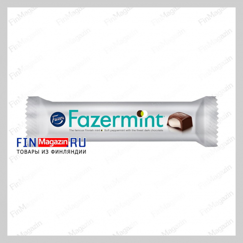 Шоколадный батончик Fazer Fazermint ( с мятой в тёмном шоколаде ) 41 гр
