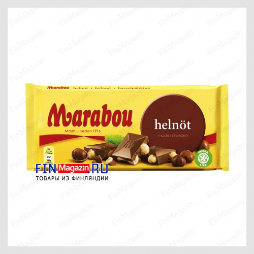 Шоколад Marabou (с цельным фундуком ) 200 гр