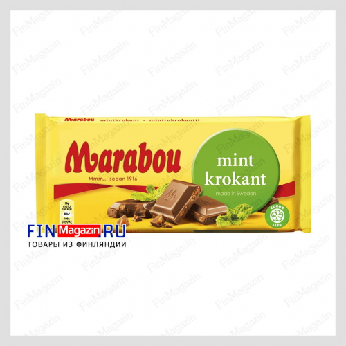 Шоколад Marabou (мята) 200 гр