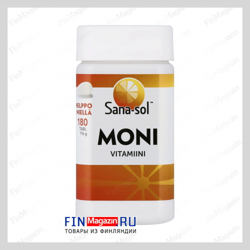 Mультивитамины Moni-vitamiini 180 таблеток Sana-Sol