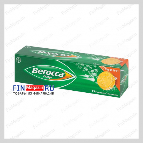 Шипучие таблетки В комплекса Berocca Orange 15 шт Bayer